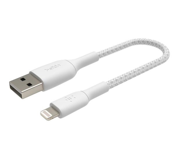 BELKIN Kabel Braided USB- Lightning 15cm biały CAA002bt0MWH - 711636 - zdjęcie 4